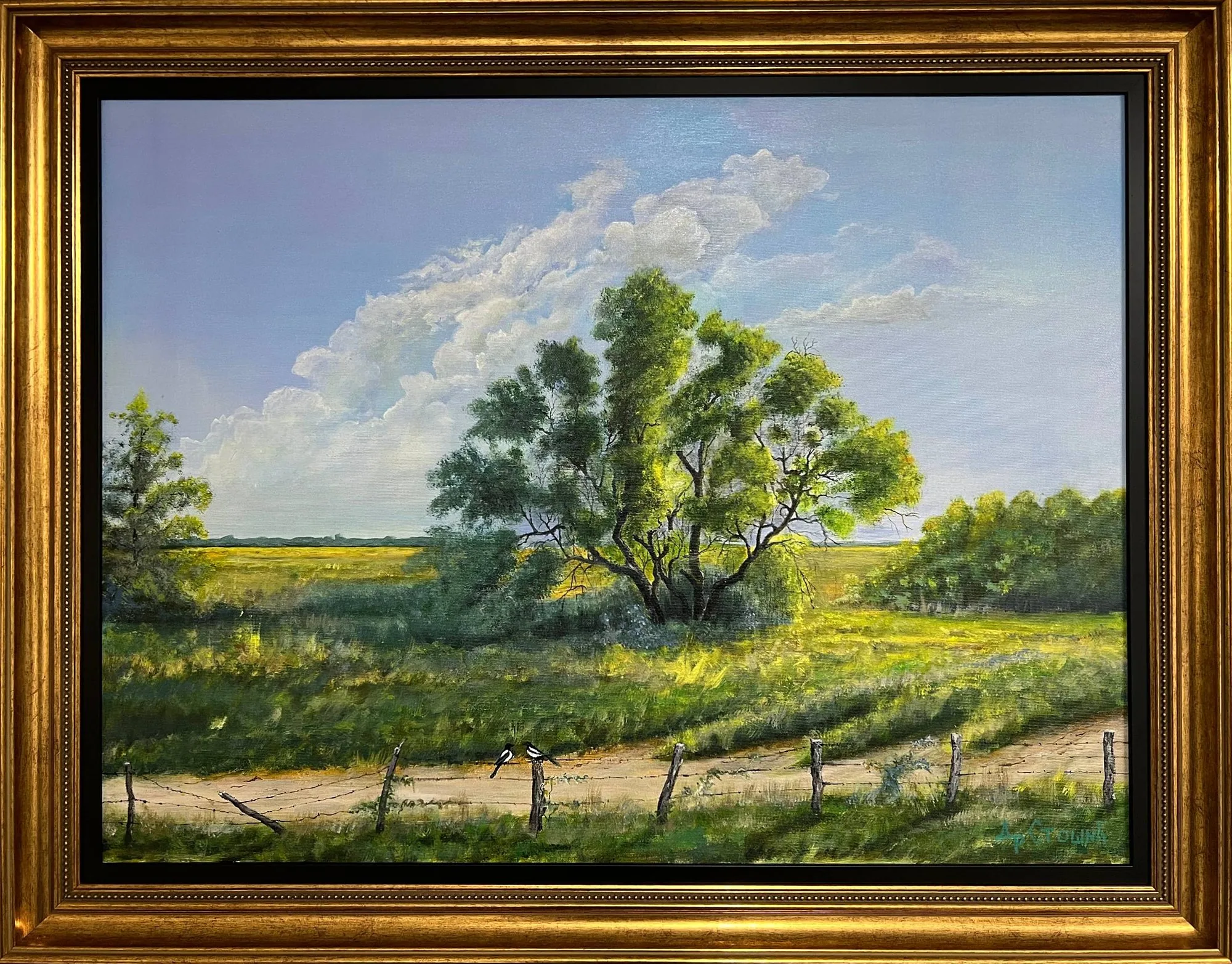 Самотњак — оригинална слика, акрил на платну, 80 × 60 цм, Драган Стошић