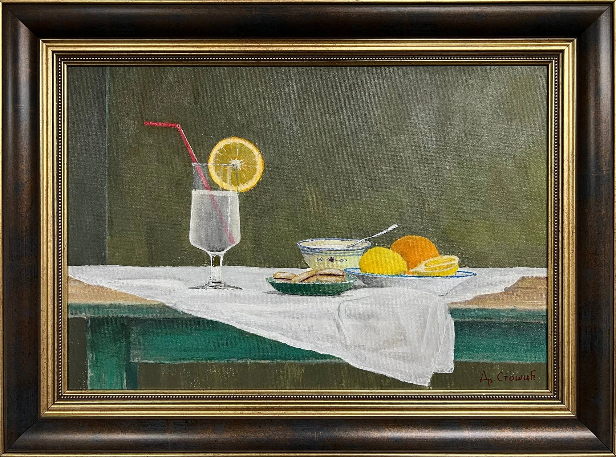 Лимунада — оригинална слика, акрил на платну, 45 × 30 цм, Драган Стошић