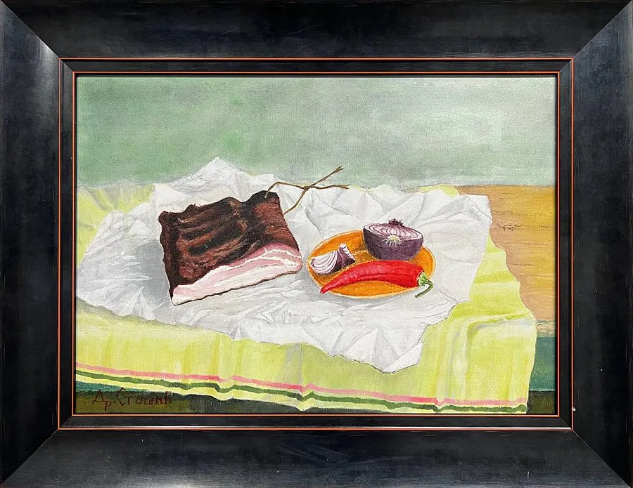 Сланиница — оригинална слика, акрил на платну, 50 × 35 цм, Драган Стошић