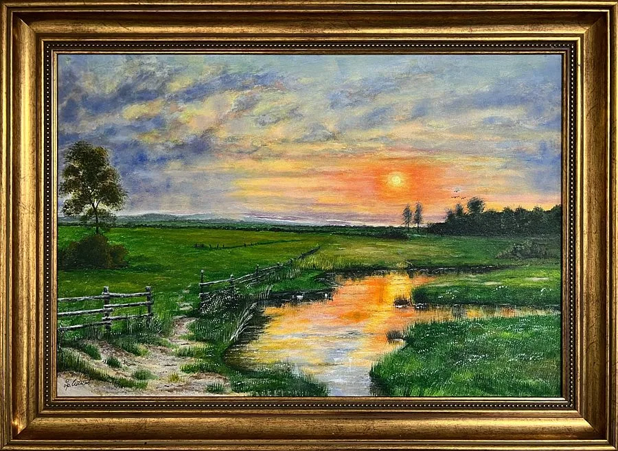 Сутон — оригинална слика, акрил на платну, 60 × 40 цм, Драган Стошић