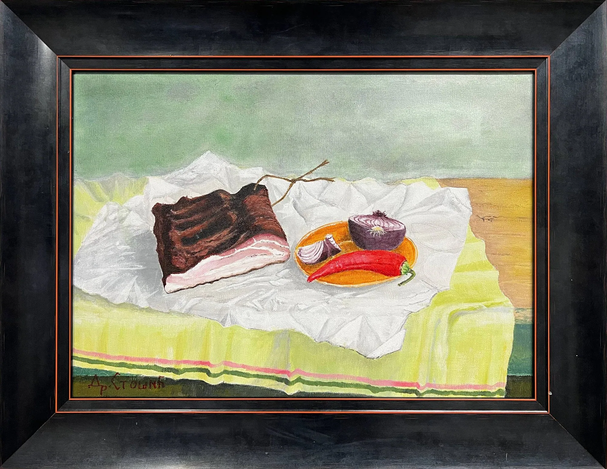 Сланиница — оригинална слика, акрил на платну, 50 × 35 цм, Драган Стошић