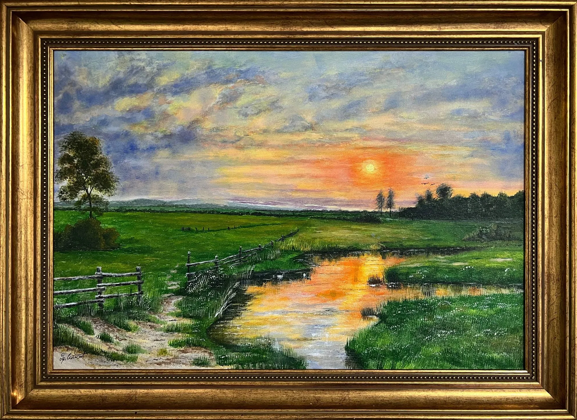 Сутон — оригинална слика, акрил на платну, 60 × 40 цм, Драган Стошић